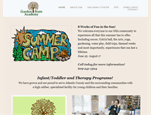 Tablet Screenshot of gardenstateacademy.com